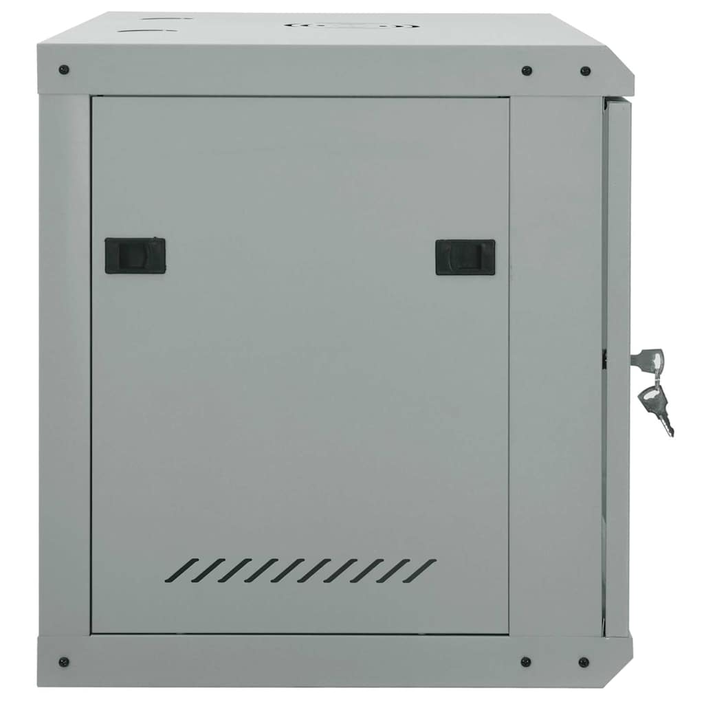 Netzwerkschrank mit Speicher Grau 60 x 45 x 28 cm Stahl