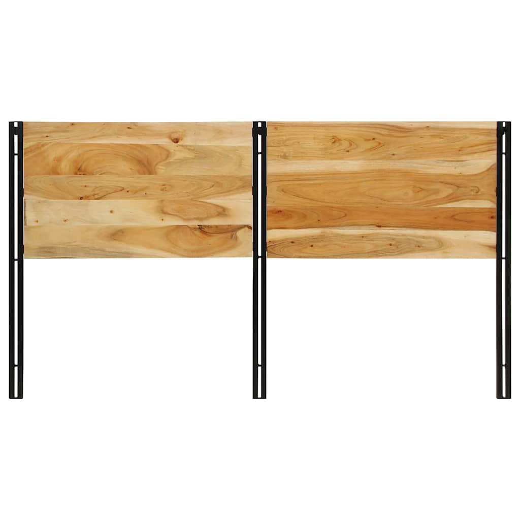 Kopfteil 100 cm Massivholz Mango und Eisen