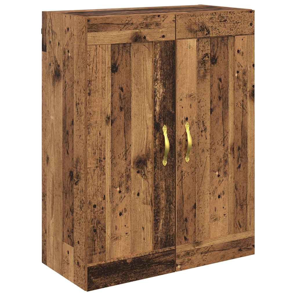 Highboard Betongrau 69,5x34x180 cm Holzwerkstoff