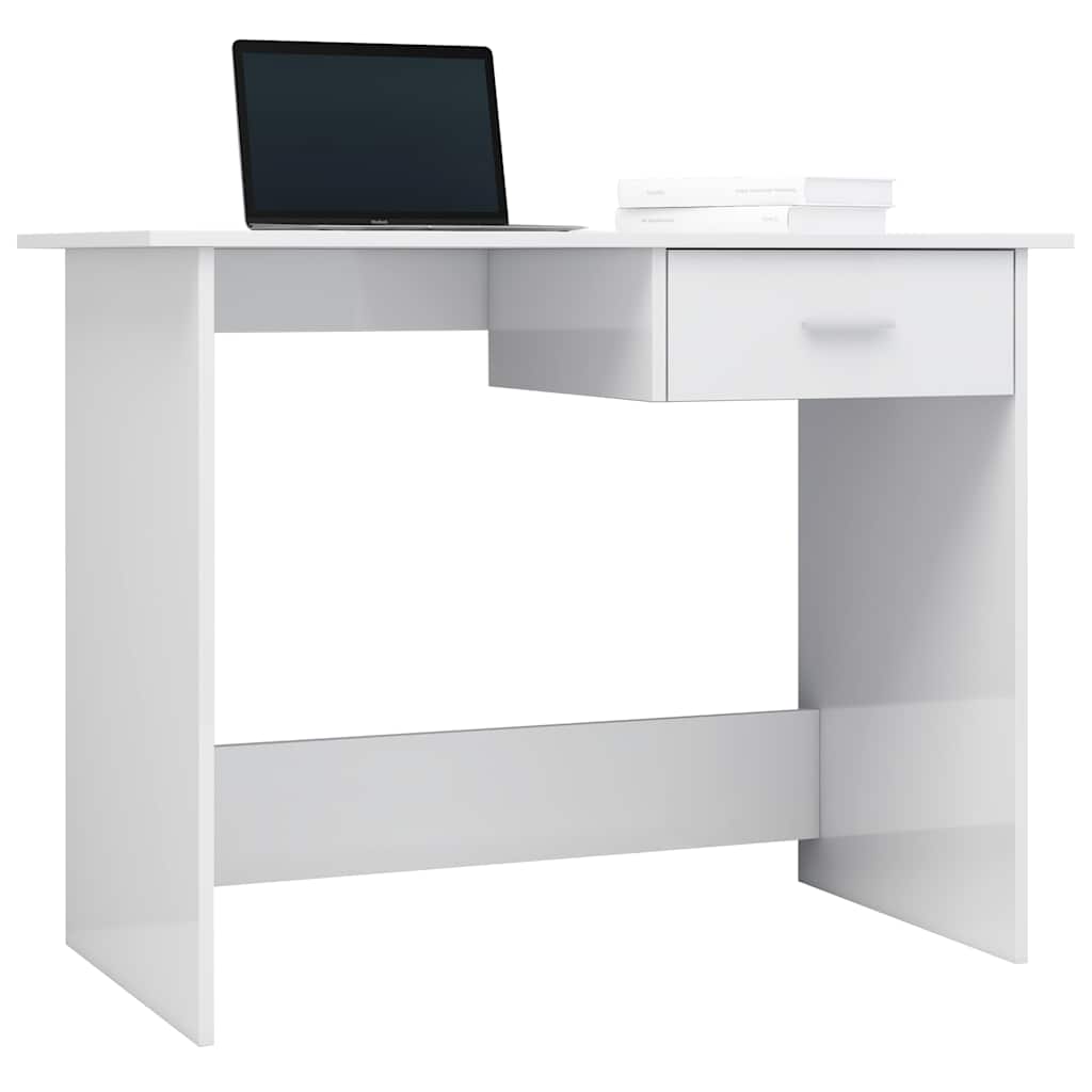 Schreibtisch Weiß 100x50x76 cm Holzwerkstoff