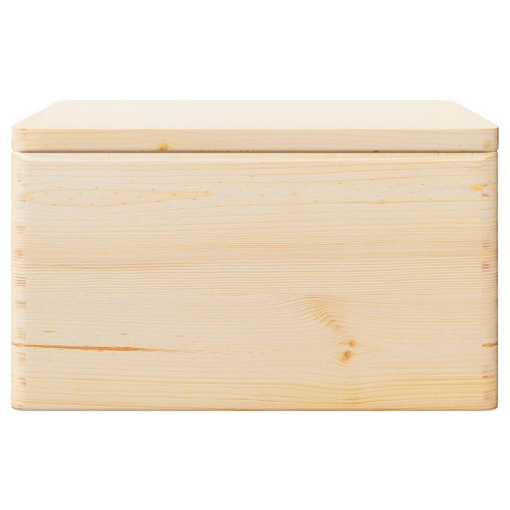 Holzkiste mit Deckel 40x30x13 cm Massivholz Kiefer