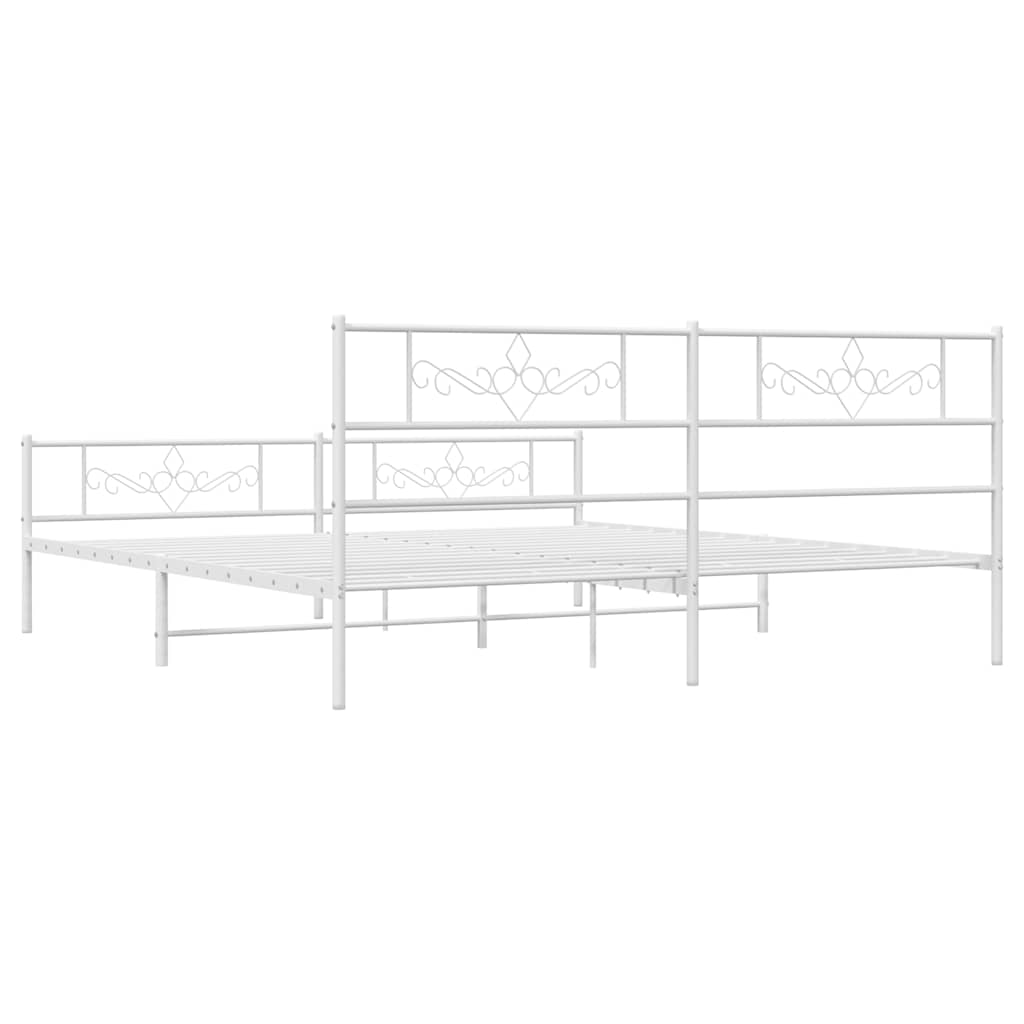 Bettgestell mit Kopfteil Metall Schwarz 100x190 cm