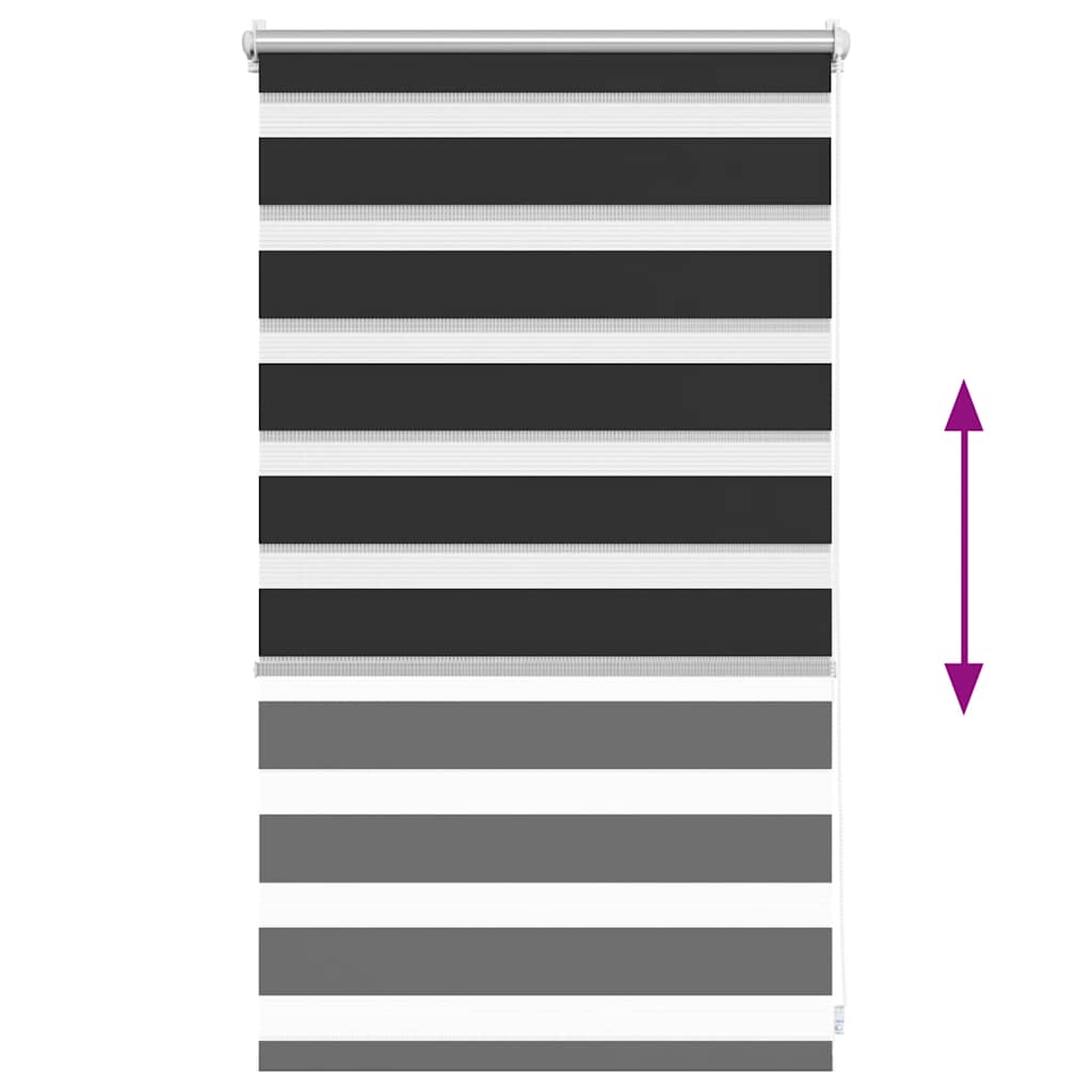 Zebra-Rollo 40,9 x 100 cm, Stoffbreite 36,7 cm, Weiß