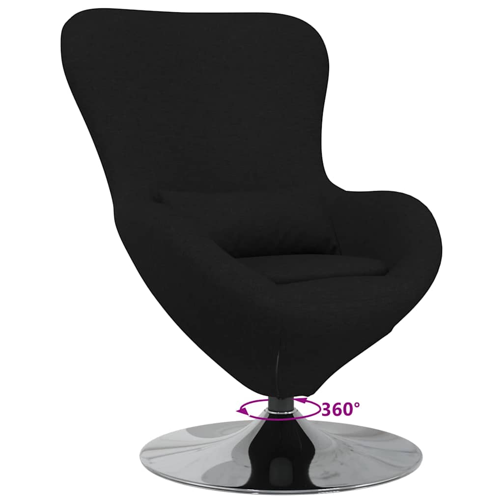 Eiersessel Hellgrau 63 x 73 x 90 cm Stoff