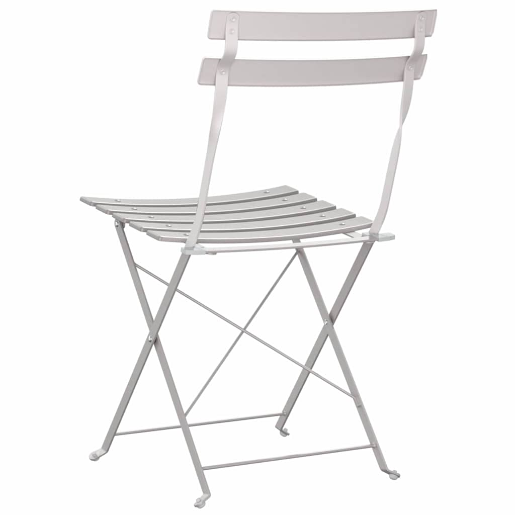 Gartenklappstuhl 2 pcs Grün 42 x 46 x 82cm Metall