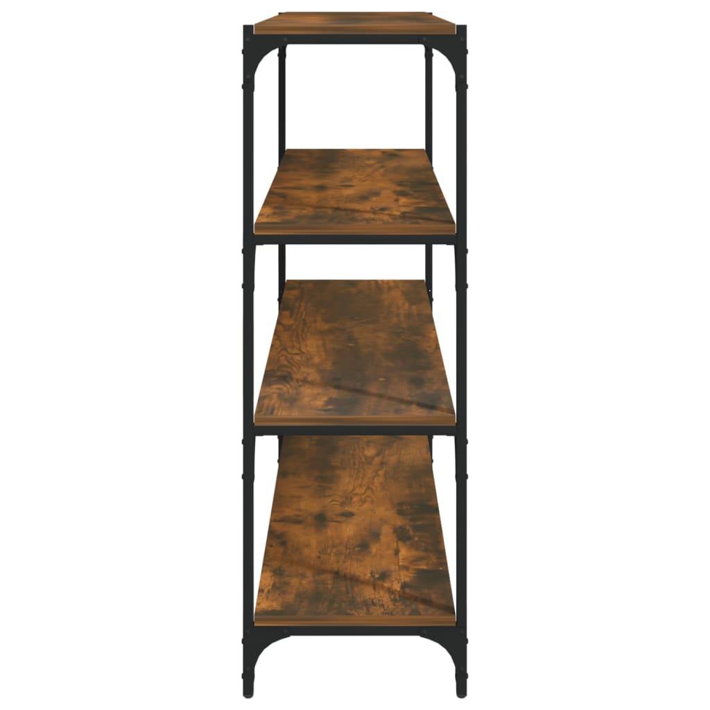 Bücherregal Schwarz 40x33x70,5 cm Holzwerkstoff und Stahl