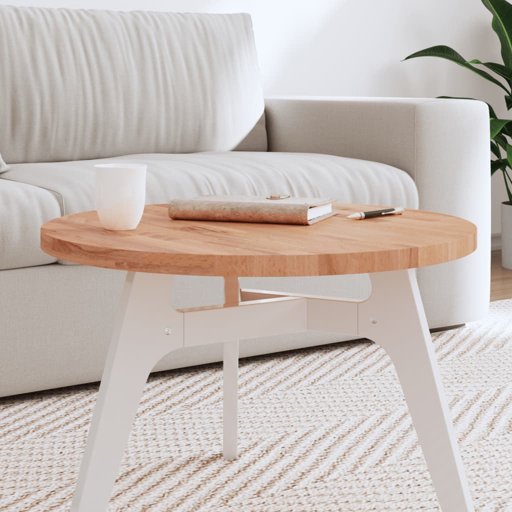 Tischplatte Ø30x1,5 cm Rund Massivholz Buche