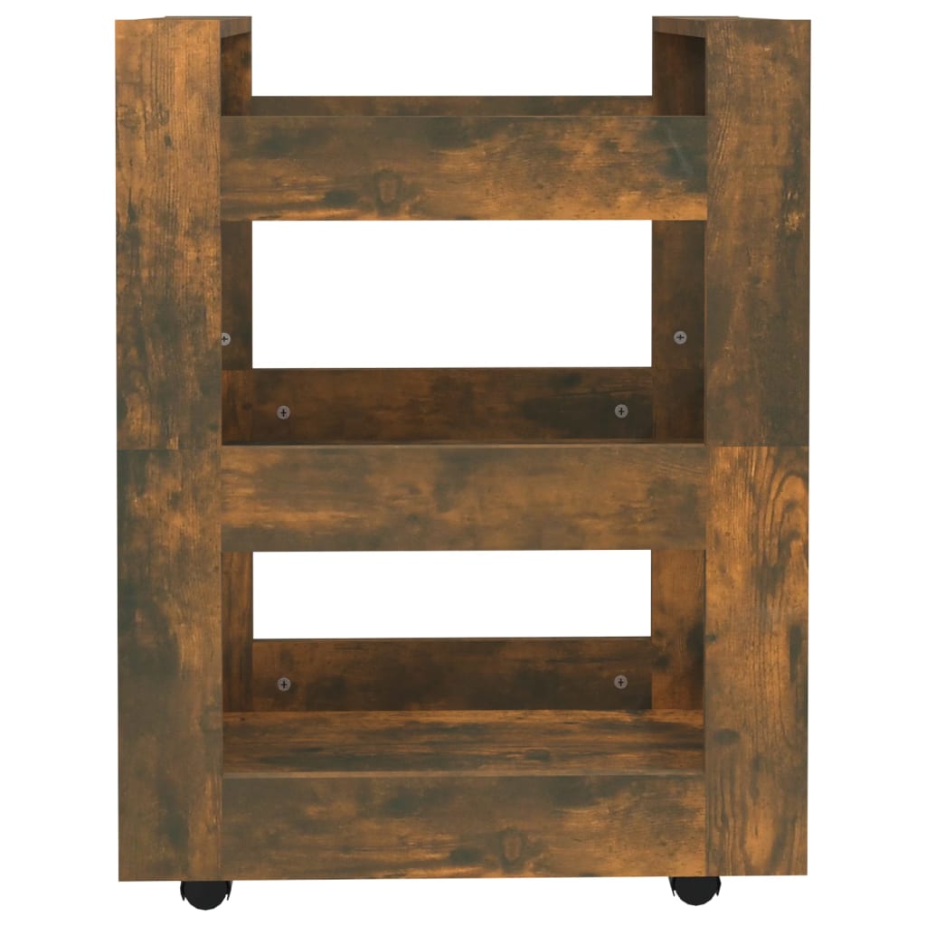Küchenwagen Weiß 60x45x80 cm Holzwerkstoff