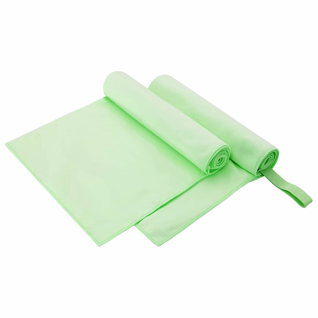 Sporthandtücher 2 pcs Schwarz 50 x 30 cm Polyester und Polyamid