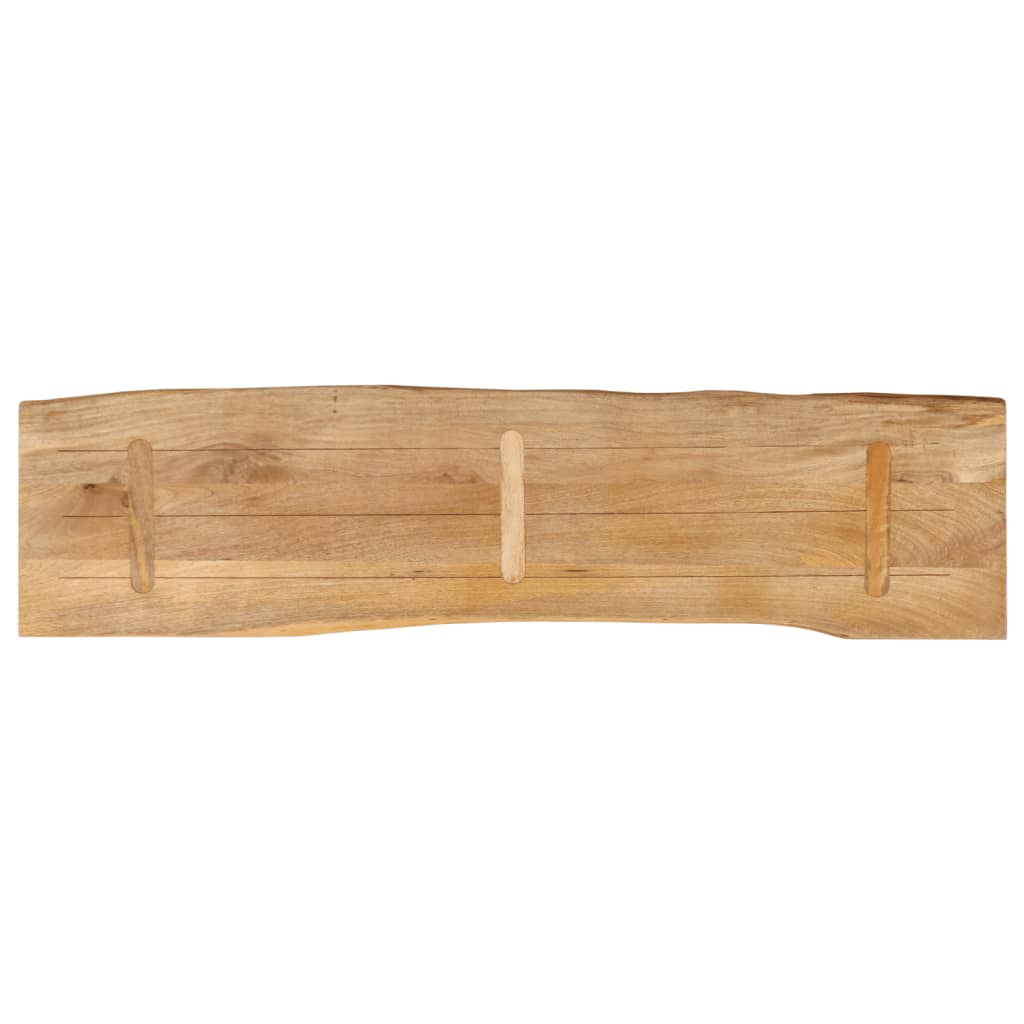 Tischplatte 40x40x2,5 cm Rechteckig Massivholz Akazie Baumkante