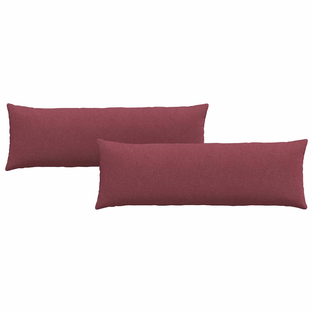 Sofakissen 2 pcs Hellgrau 50 x 30 cm Stoff