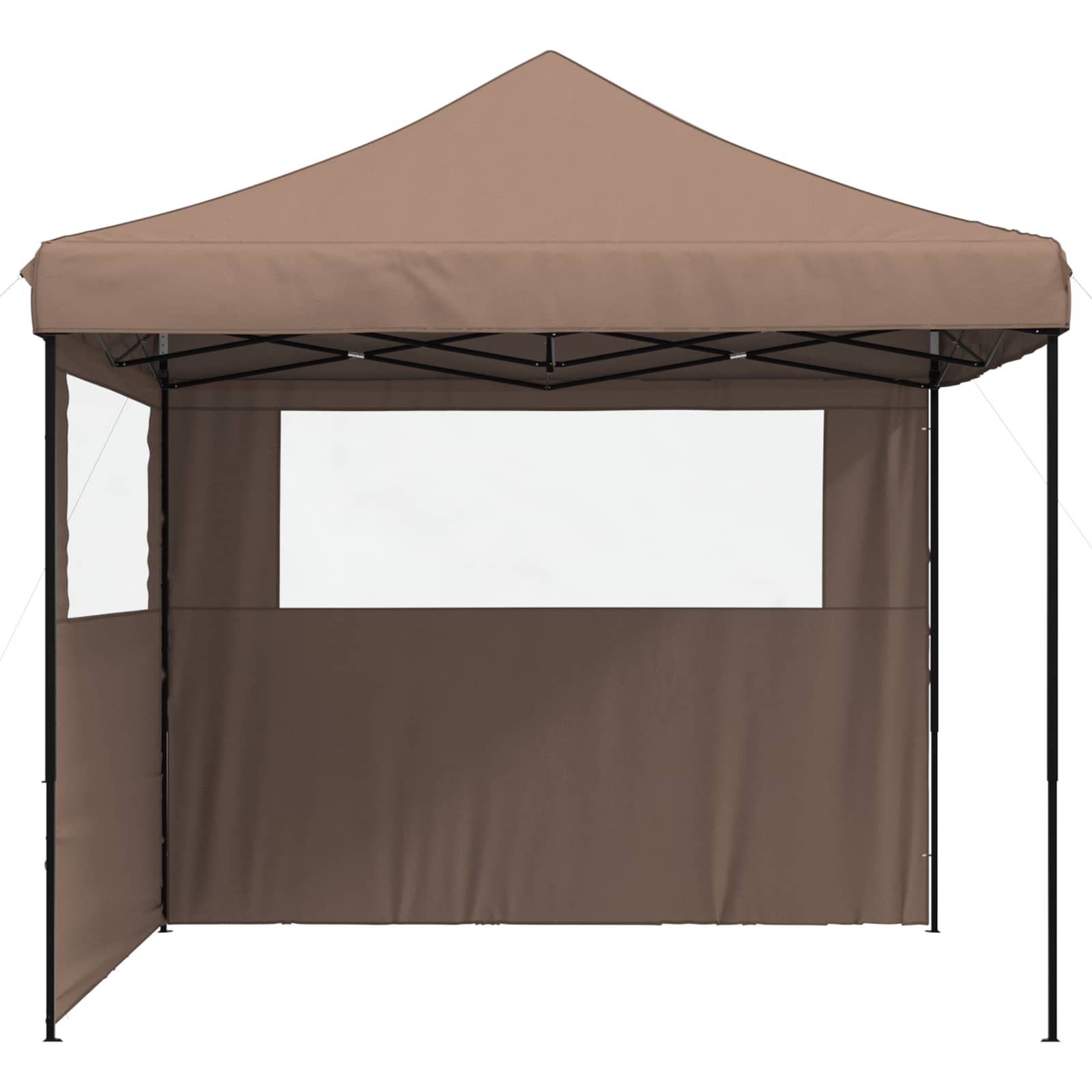Partyzelt Faltbar Pop-Up Schwarz 292x292x315 cm