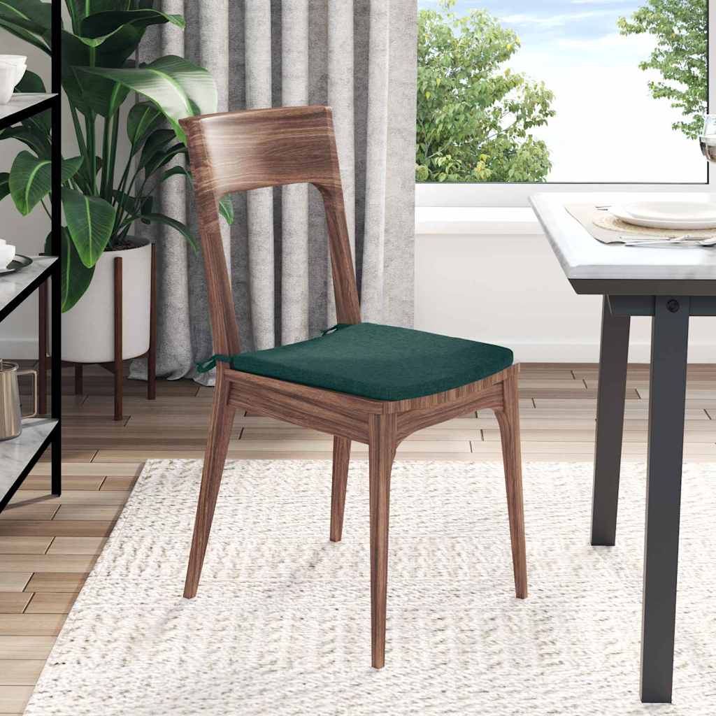 Sitzkissen 4 pcs Hellgrau 40 x 40 x 3 cm Stoff