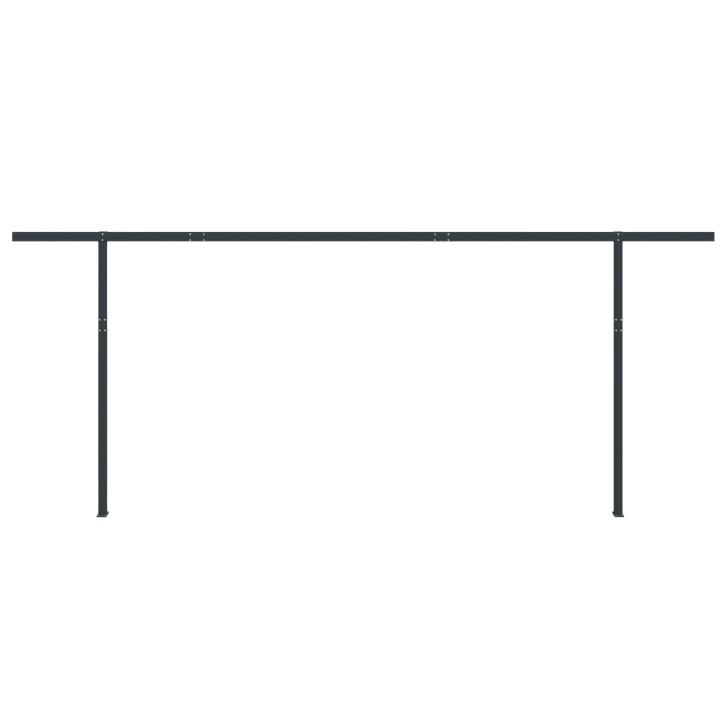Stützen für Markisen Weiß 300x245 cm Eisen