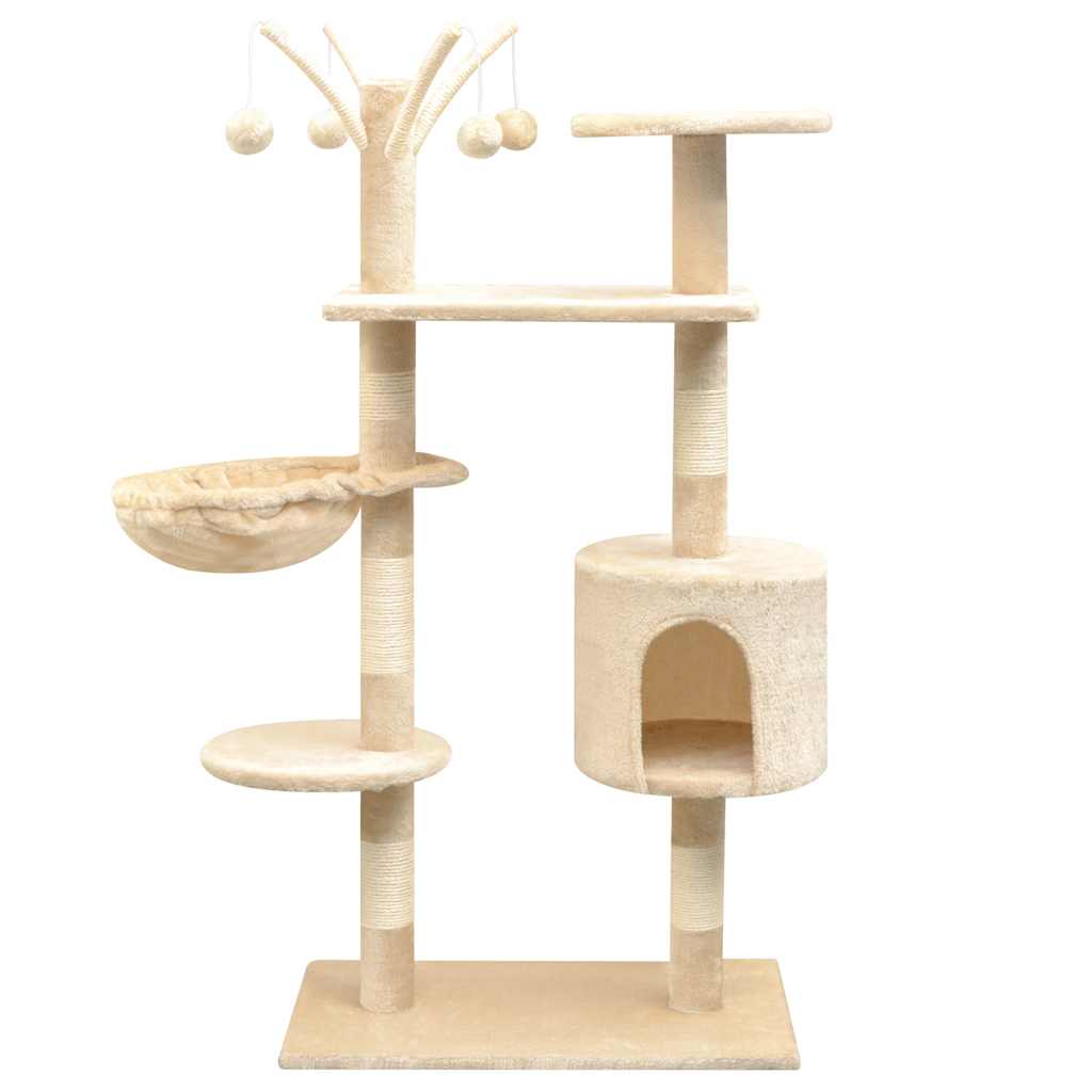 Katzen-Kratzbaum Sisal 125 cm Beige