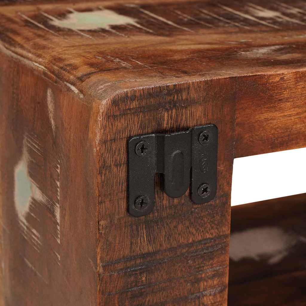 Nachttisch Braun 45 x 30 x 24 cm Massives upgecyceltes Holz