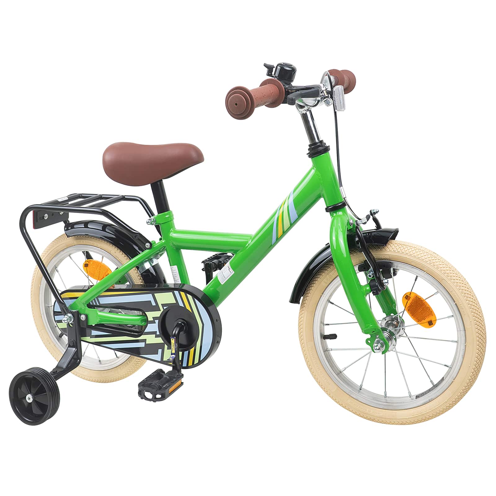 Kinderfahrrad 12 Zoll für 2-4 Jahre alt Schwarz