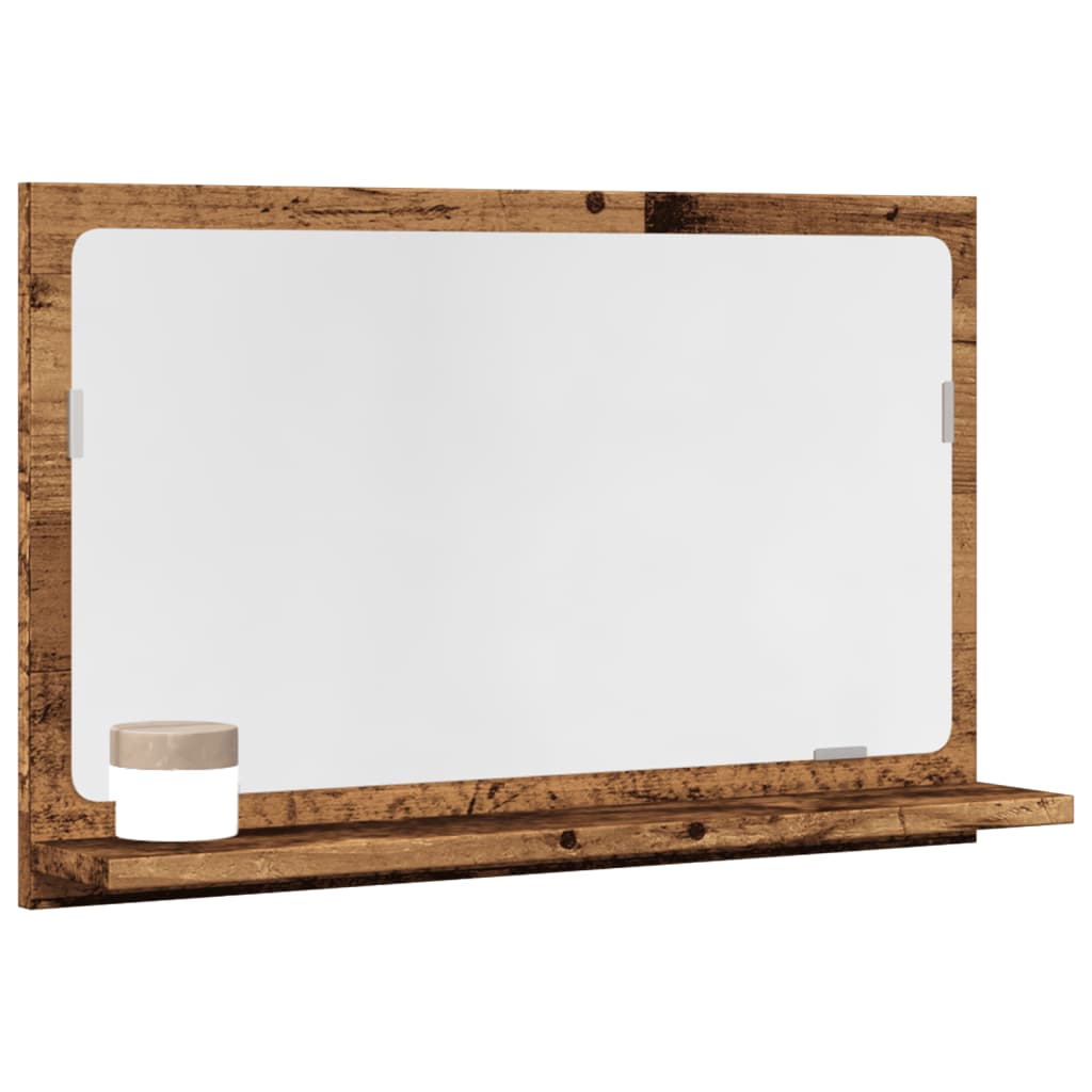 Badspiegel Weiß 40x10,5x37 cm Holzwerkstoff