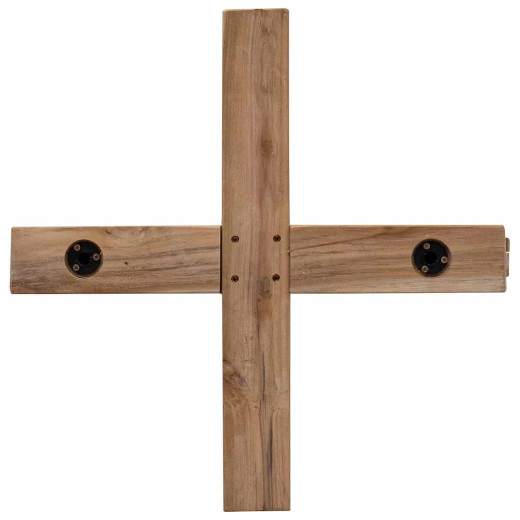 Weihnachtsbaum mit Ständer Braun 90 cm Massivholz Teak