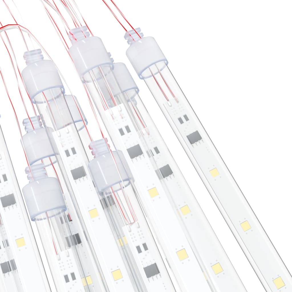 LED Meteor-Lichter 8 Stk. 30 cm Kaltweiß 192 LEDs