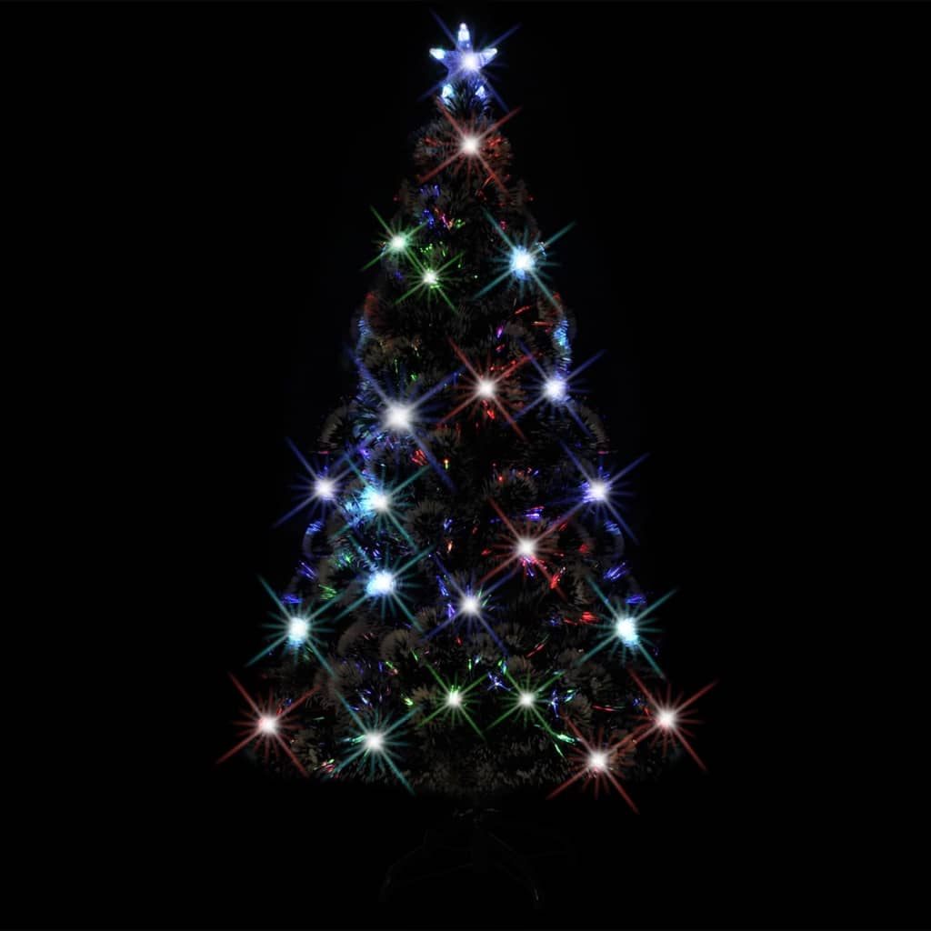 Vorbeleuchteter Weihnachtsbaum mit Ständer und LED 150 cm Glasfaser