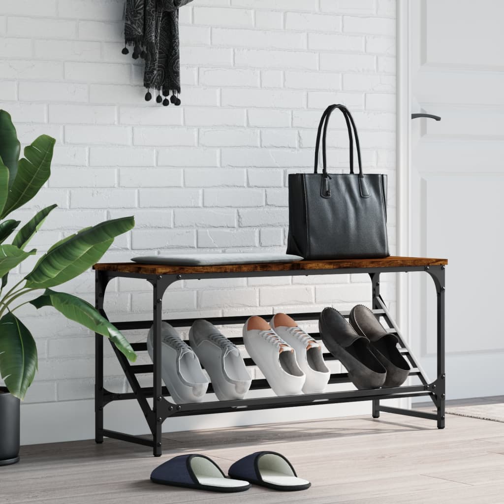 Schuhregal Schwarz 60x30x45 cm Holzwerkstoff