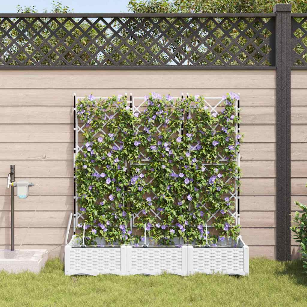 Garten-Pflanzgefäß 4 Stk. Braun 160 x 40 x 22 cm PP
