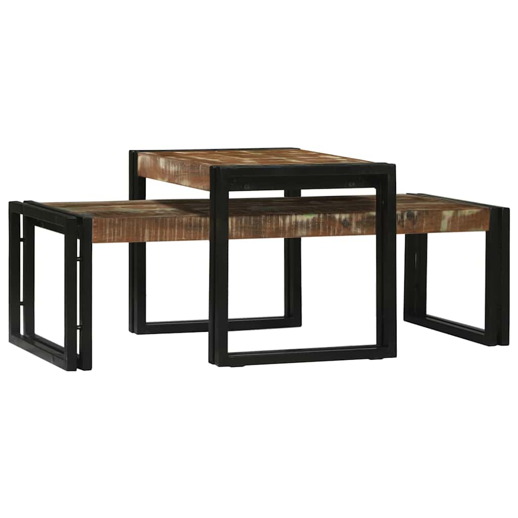 Couchtisch 2 pcs Braun 48 x 40 x 40 cm Massivholz Mango