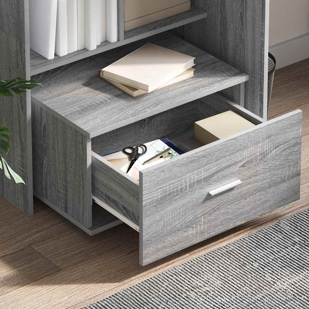 Schreibtisch mit Regal Weiß 131,5 x 50 x 106,5 cm Holzwerkstoff