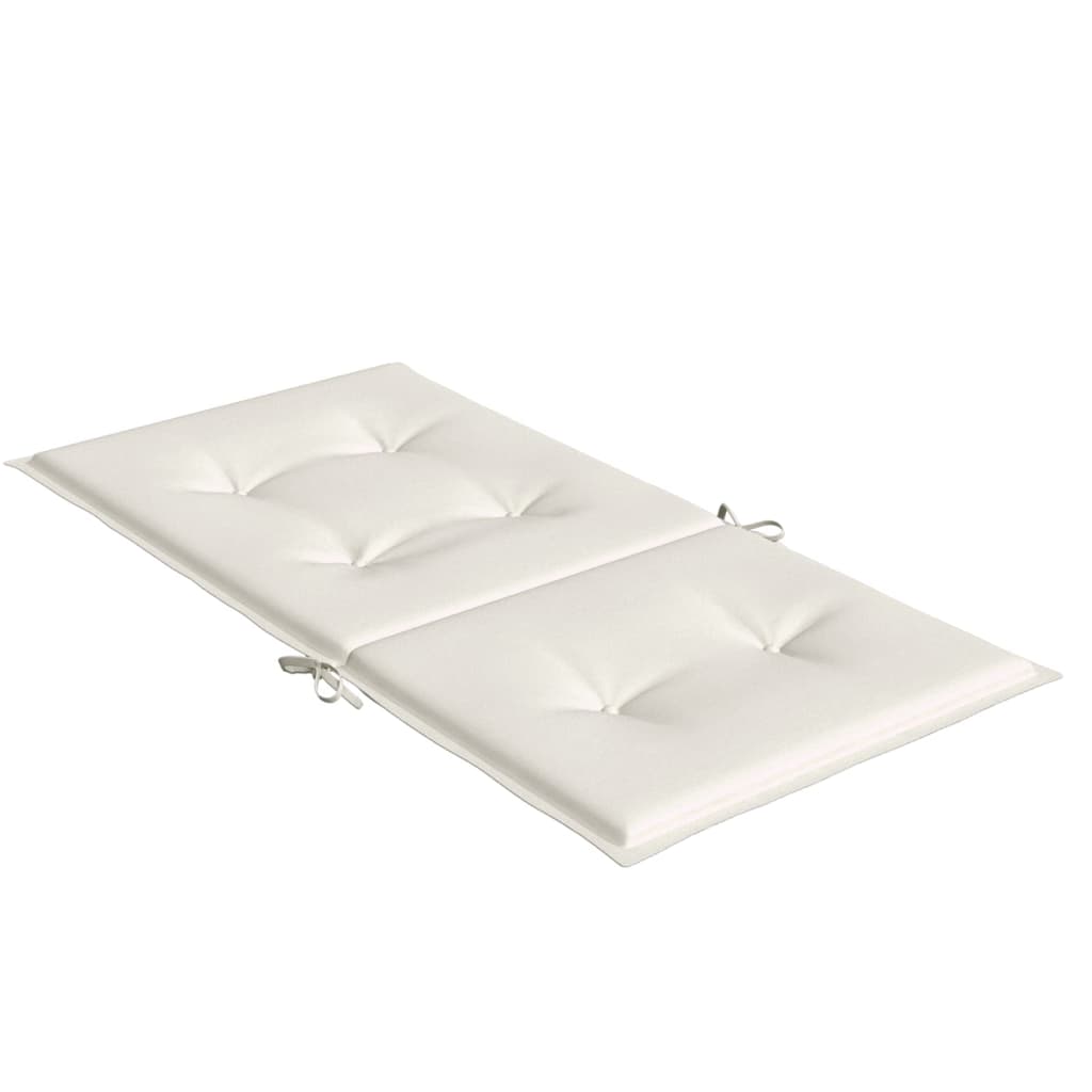 Niedriglehner-Auflagen 2 Stk Melange Anthrazit 100x50x7cm Stoff