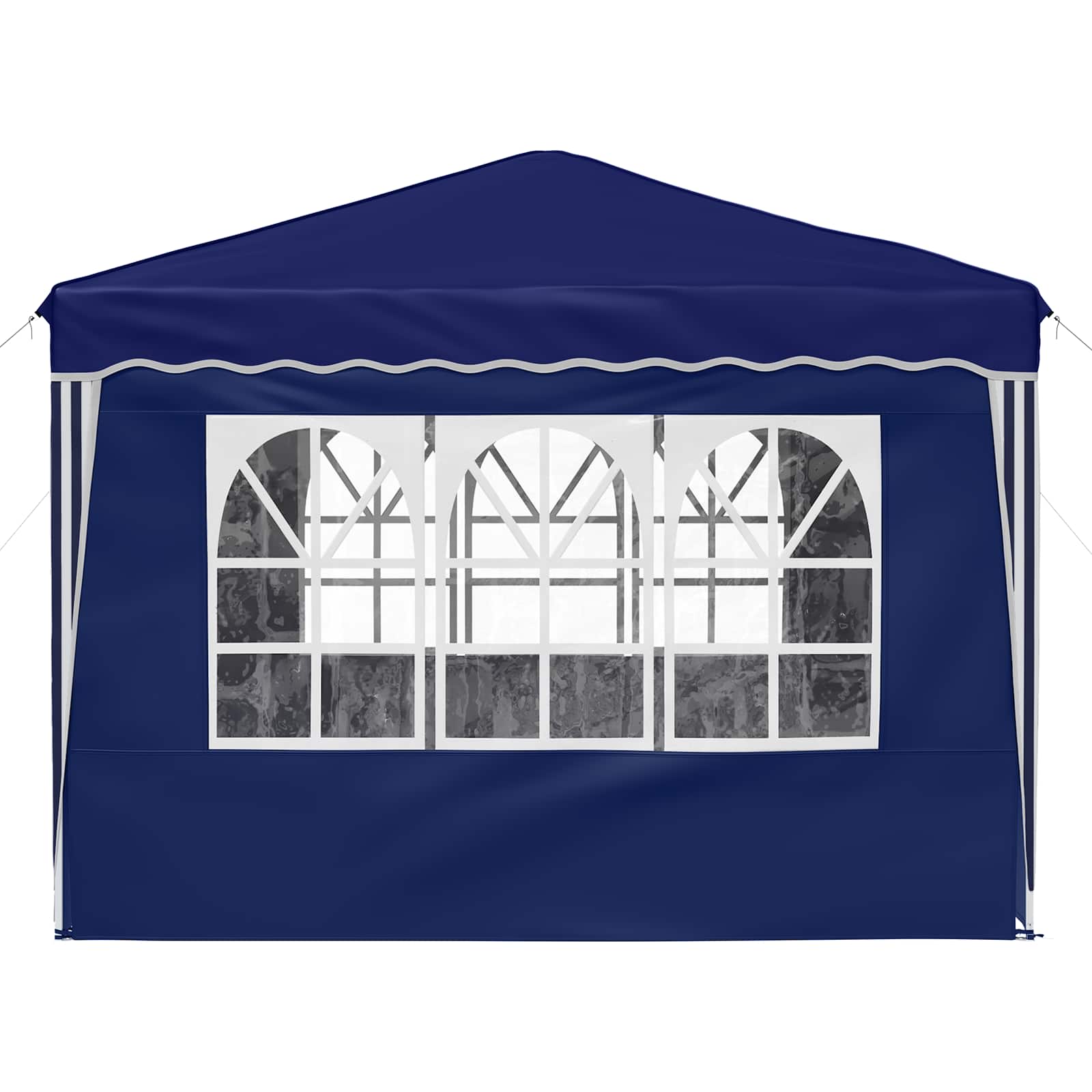 Pop-up Partyzelt 288 x 288 x 245 cm Creme Oxford-Stoff