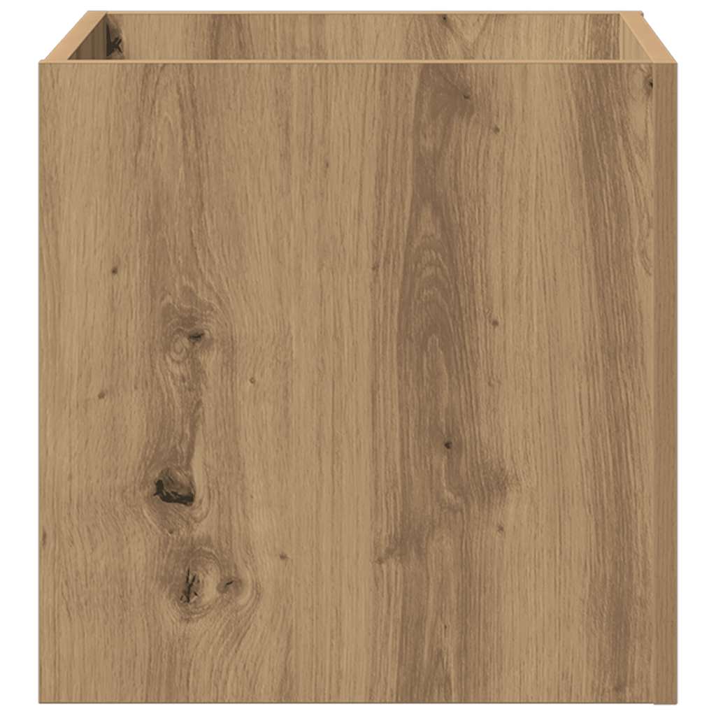 Pflanzgefäß Weiß 40x40x40 cm Holzwerkstoff