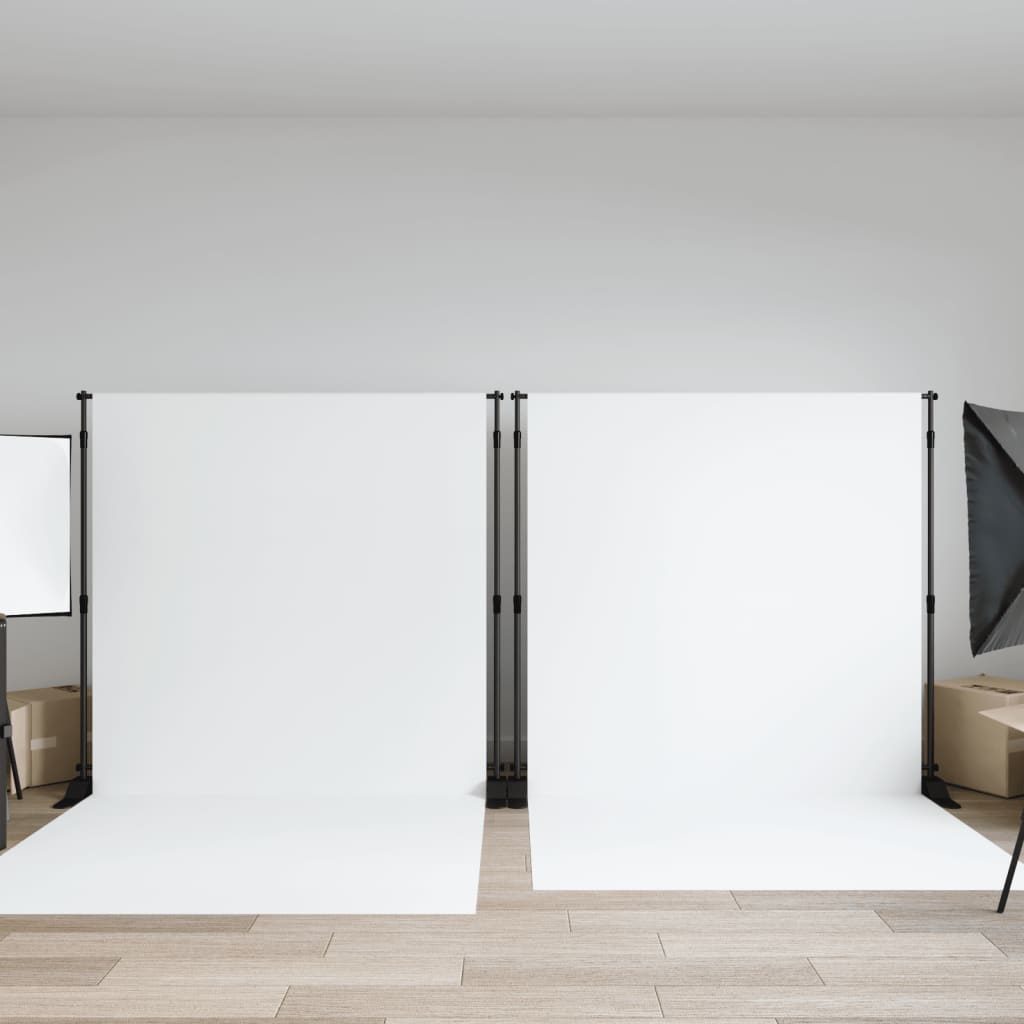 Hintergrundstativ Schwarz 254x243 cm Stahl