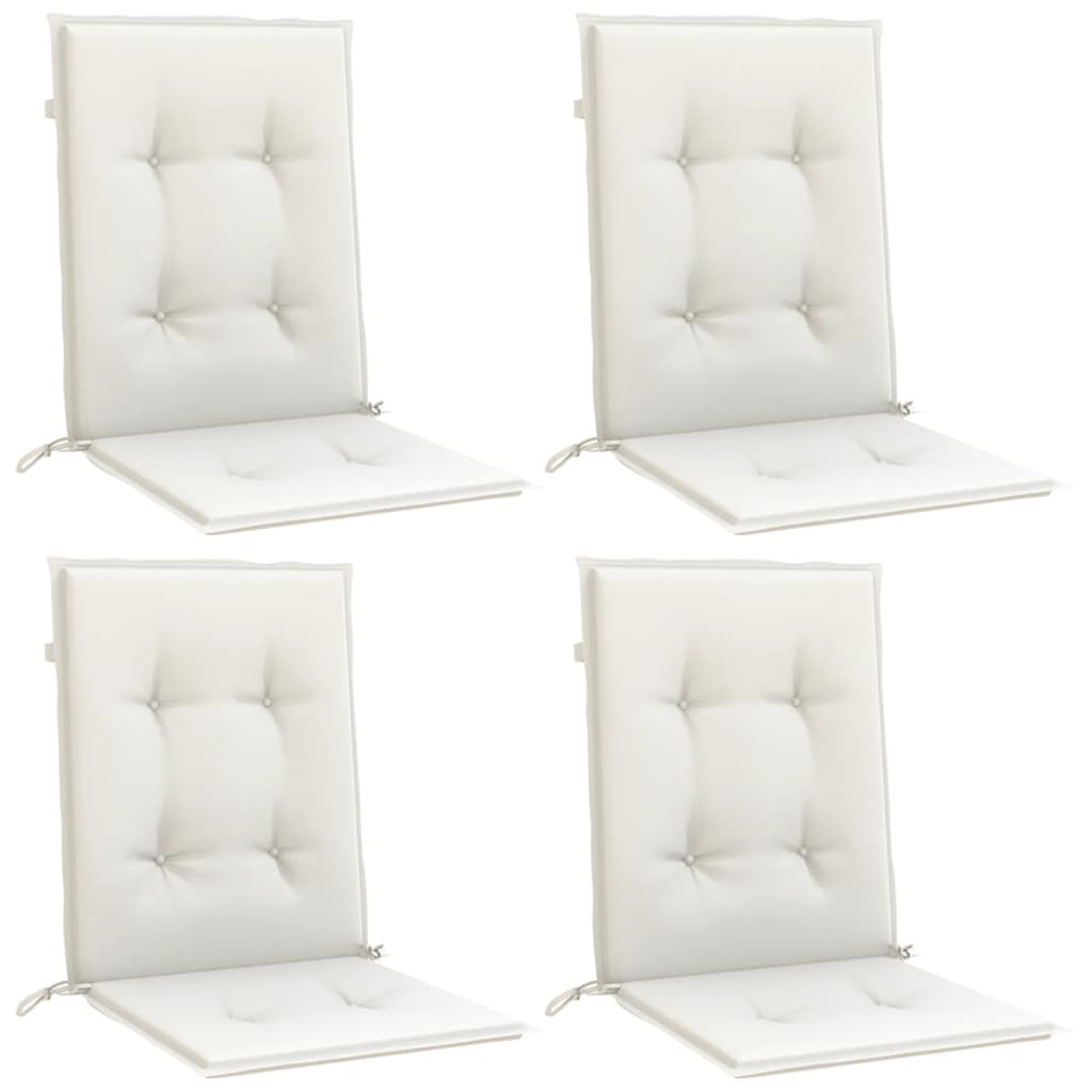 Niedriglehner-Auflagen 2 Stk Melange Anthrazit 100x50x7cm Stoff