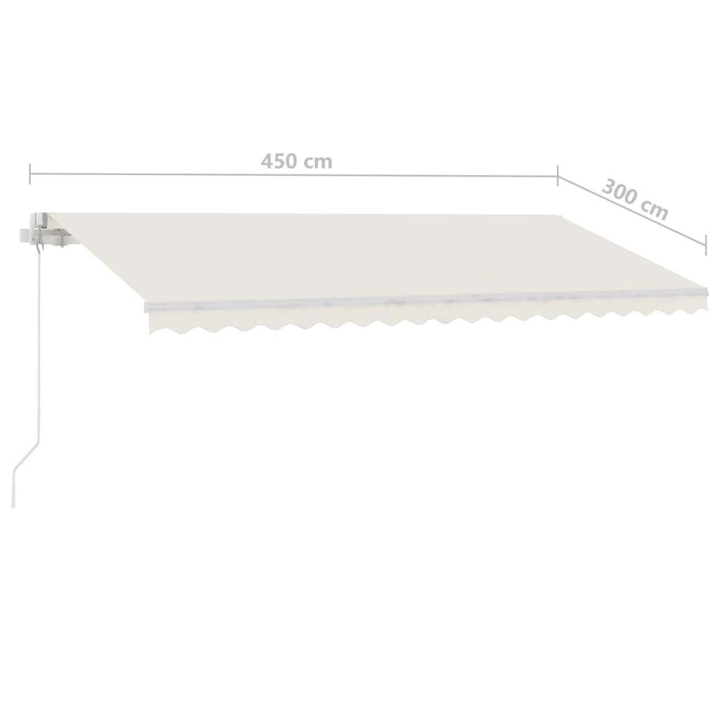 Standmarkise Manuell Einziehbar 300x250 cm Creme