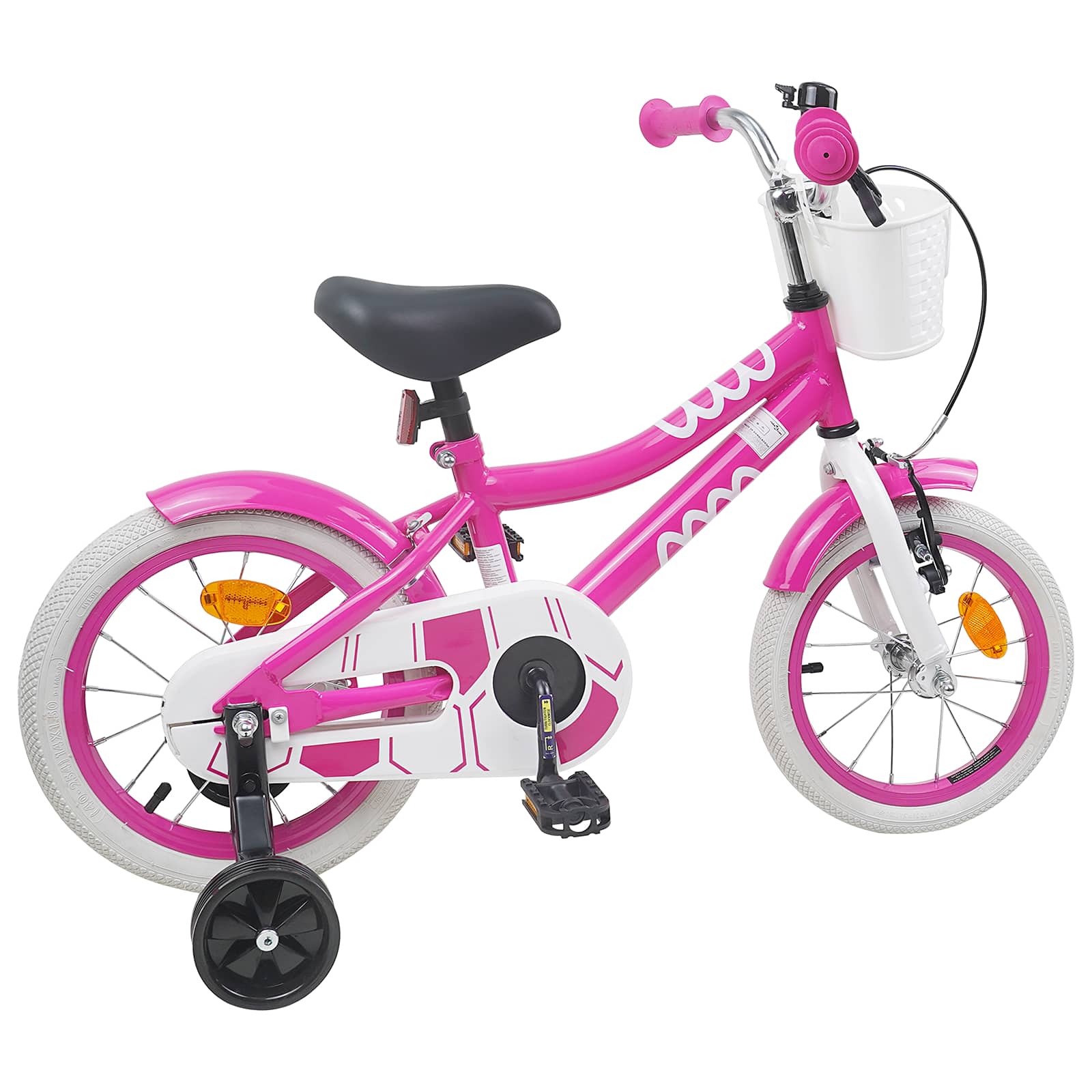Kinderfahrrad 12 Zoll für 2-4 Jahre alt Rosa