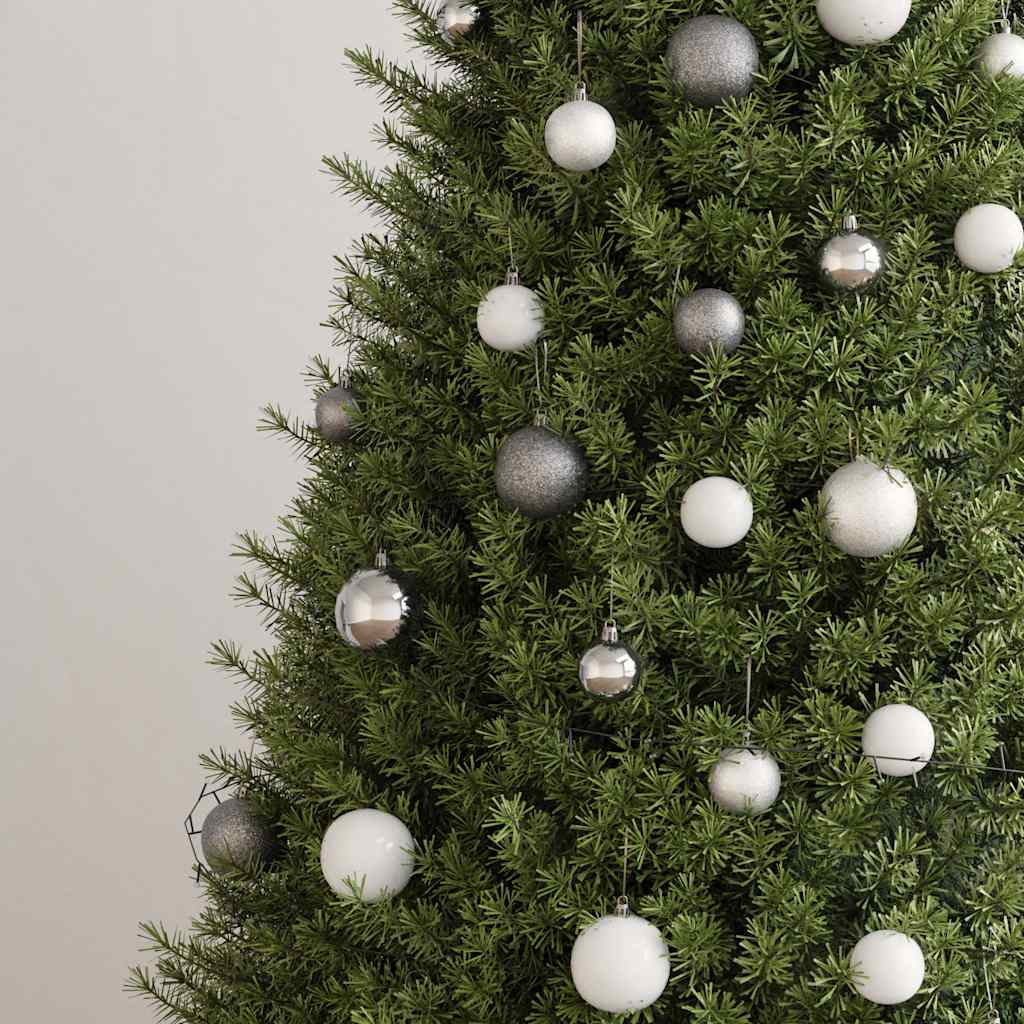60-tlg. Weihnachtskugeln mit Weihnachtsbaumspitze 150 LEDs