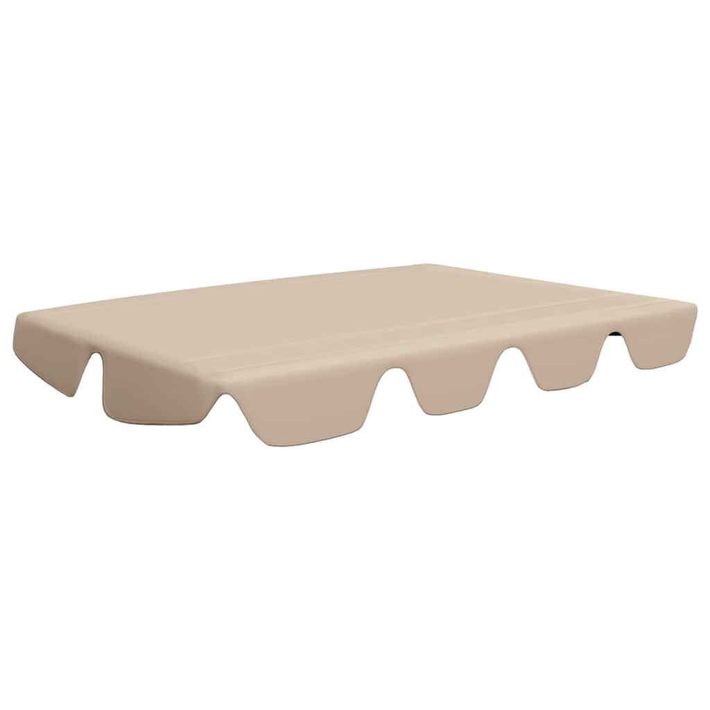 Ersatzdach für Hollywoodschaukel Beige 188/168x145/110 cm
