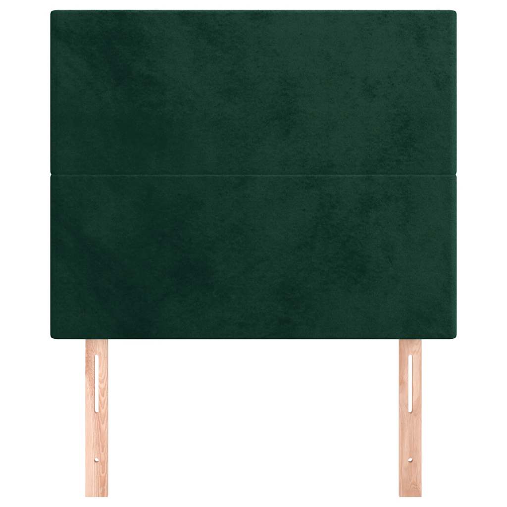 Kopfteil Hellgrau 80x5x118/128 cm Samt