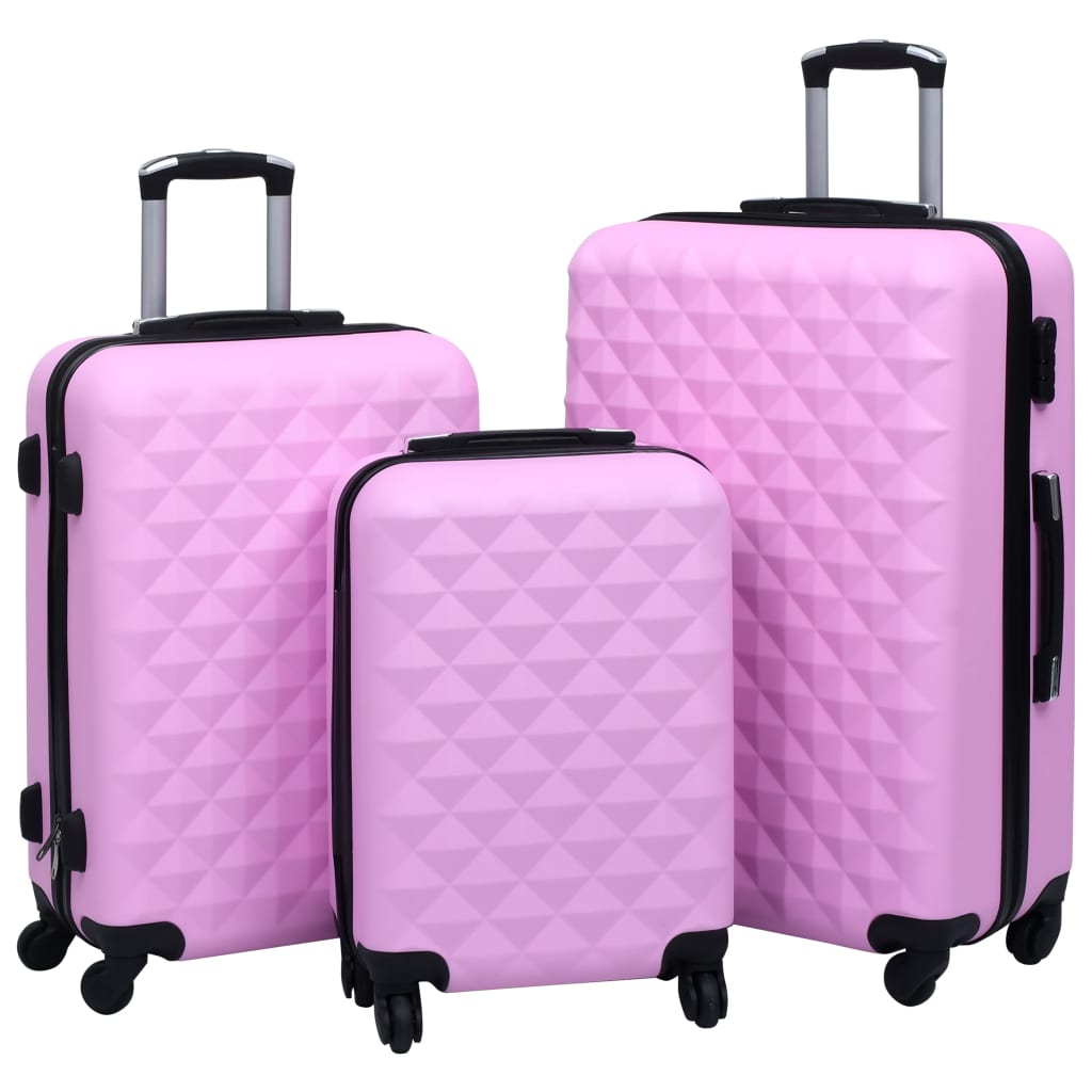 Hartschalen-Trolley-Set 3 Stk. Blau ABS