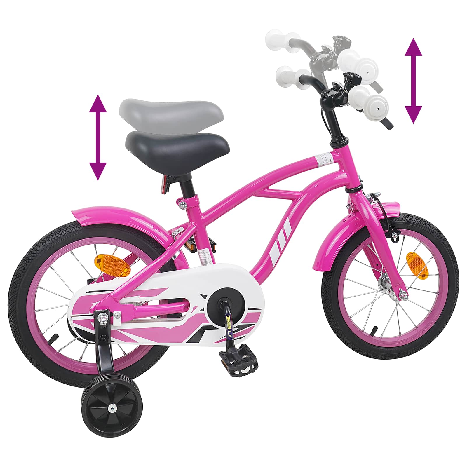 Kinderfahrrad 12 Zoll für 2-4 Jahre alt Hellgrün