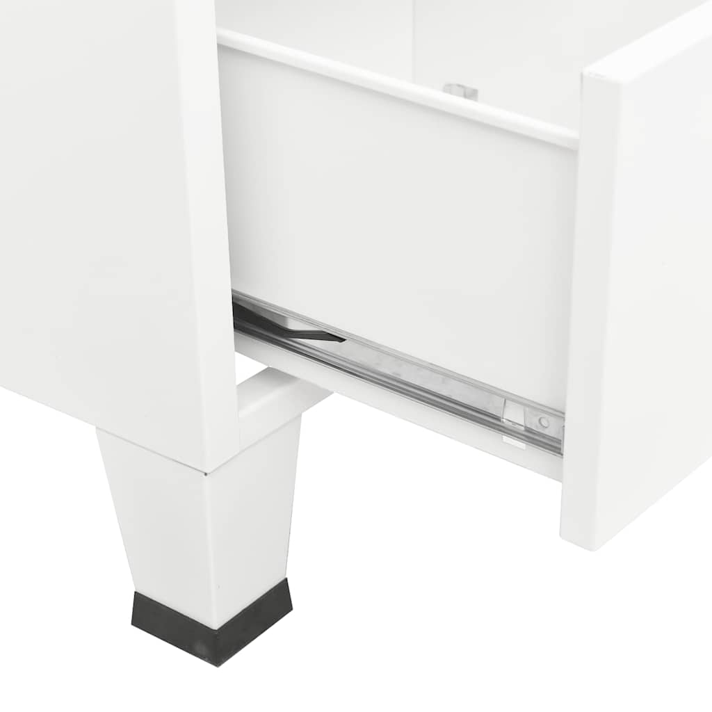 Kleiderschrank Metall Industrie-Stil 67 x 35 x 107 cm Schwarz