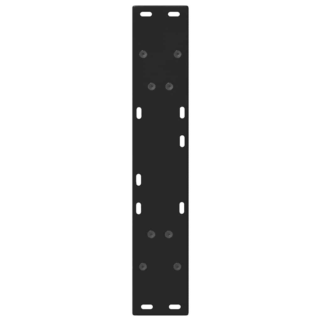 Couchtischbeine V-Form 2 Stück Schwarz 30x(30-31,3) cm Stahl