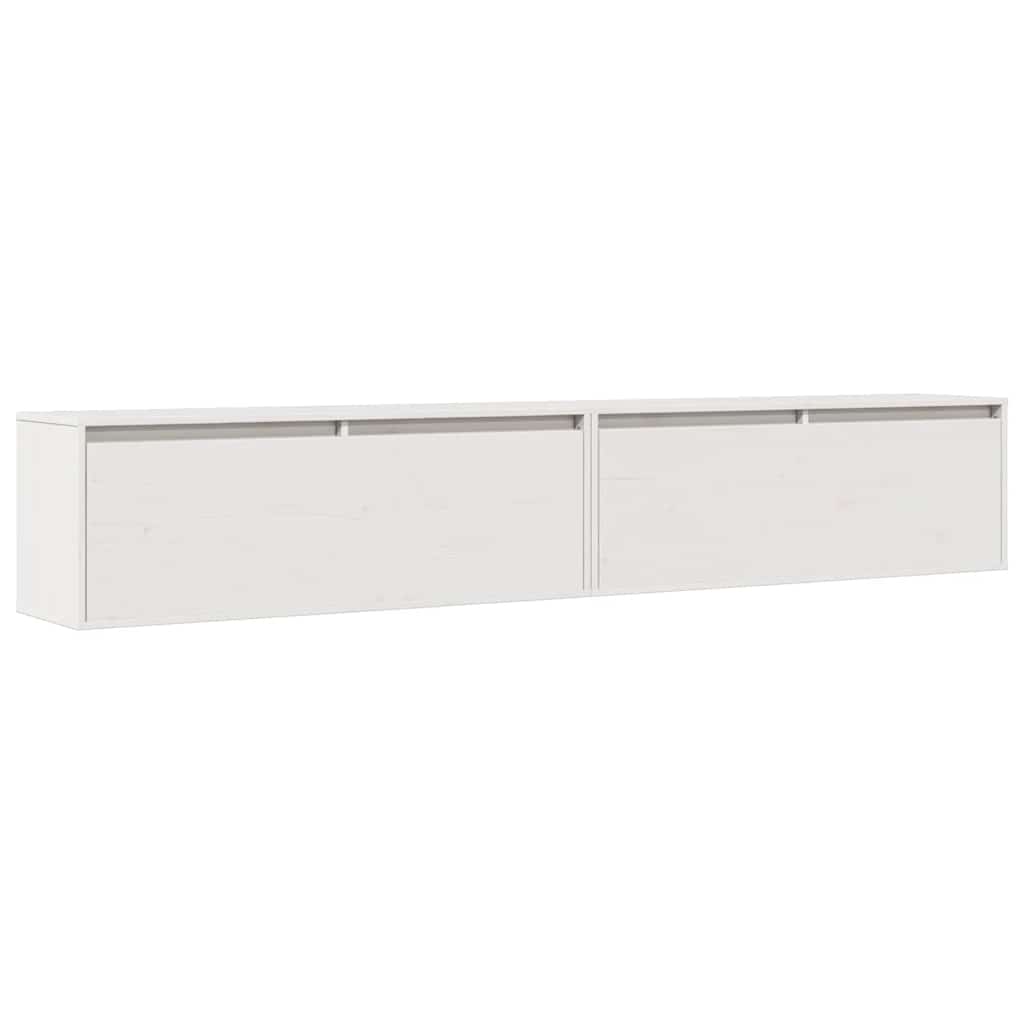 Wandschrank 100x30x35 cm Massivholz Kiefer