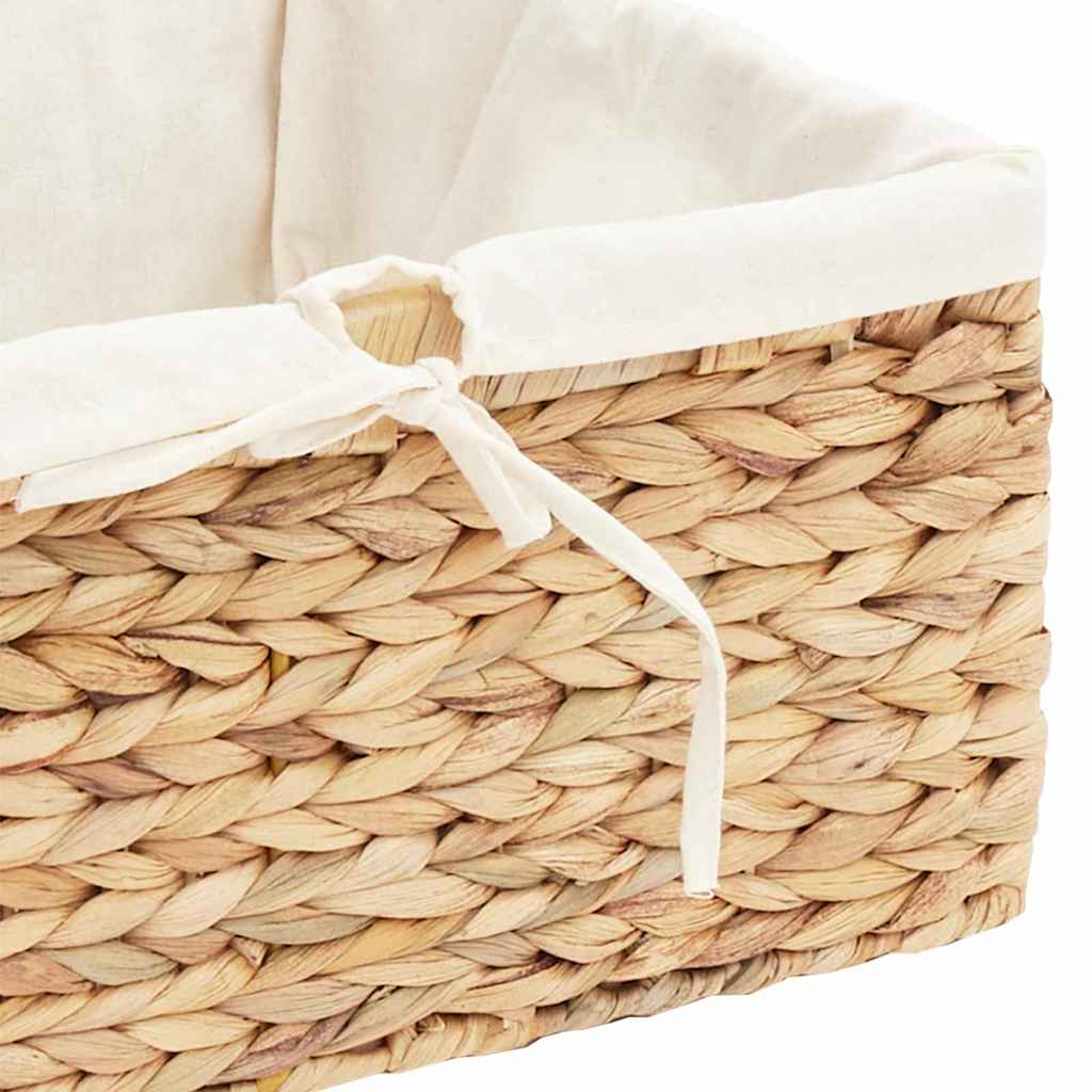 Aufbewahrungskörbe 3 pcs Natur Wasserhyazinthe