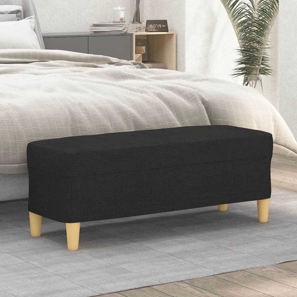 Sitzbank Hellgrau 70x35x41 cm Stoff