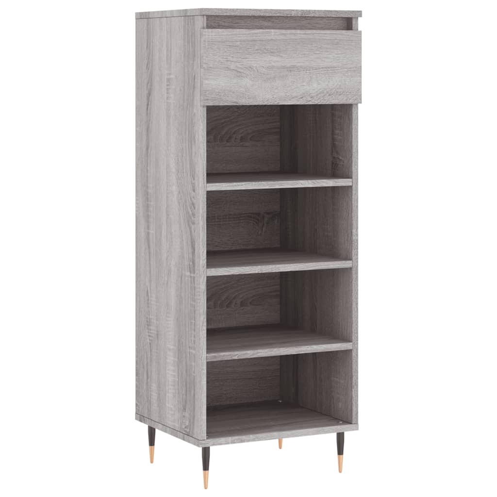 Schuhschrank Schwarz 40x36x105 cm Holzwerkstoff