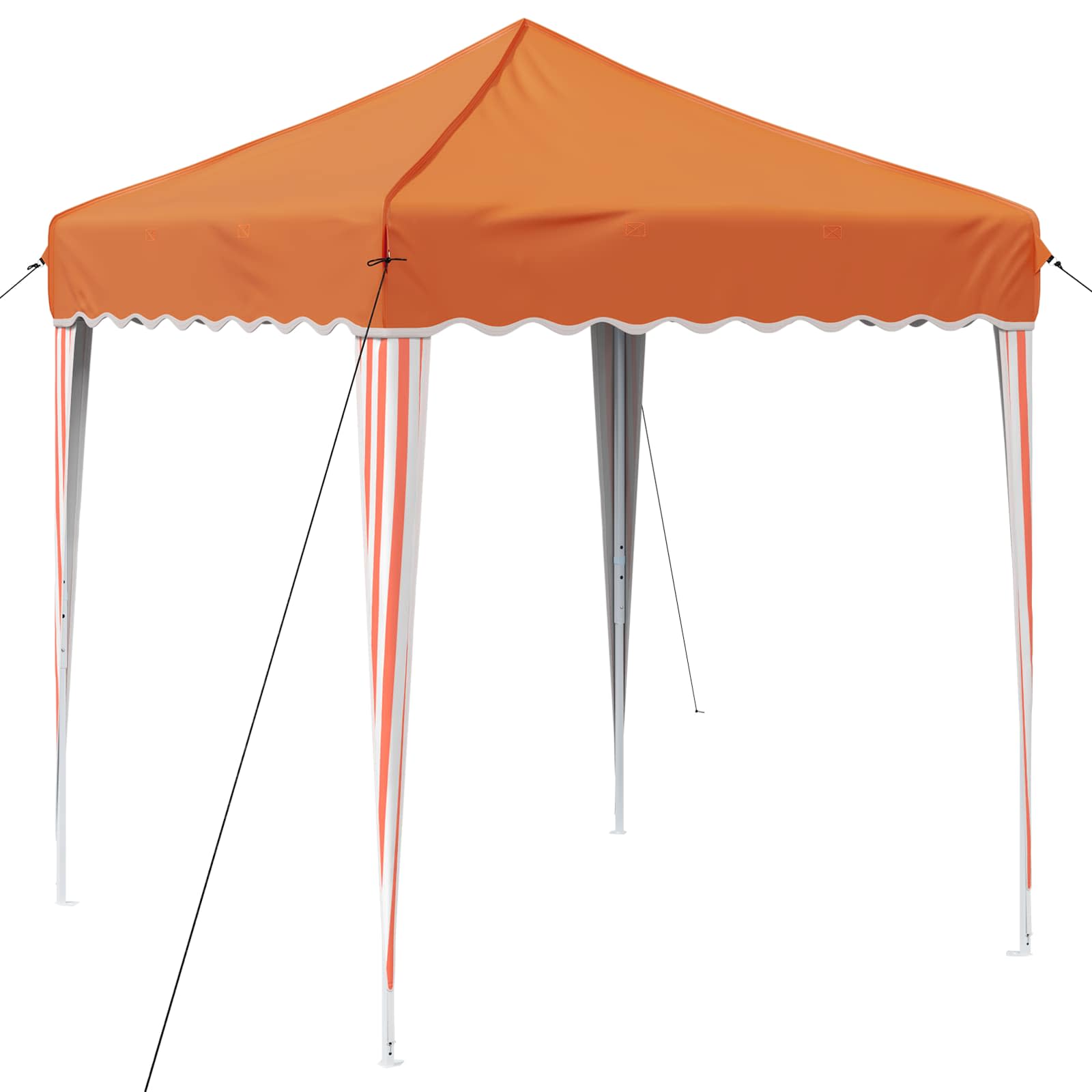 Pop-up Partyzelt 195 x 195 x 245 cm Creme Oxford-Stoff