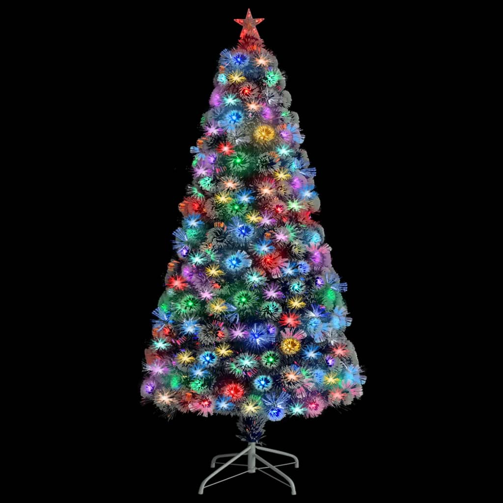 Vorbeleuchteter Weihnachtsbaum mit Ständer und LED 150 cm Glasfaser
