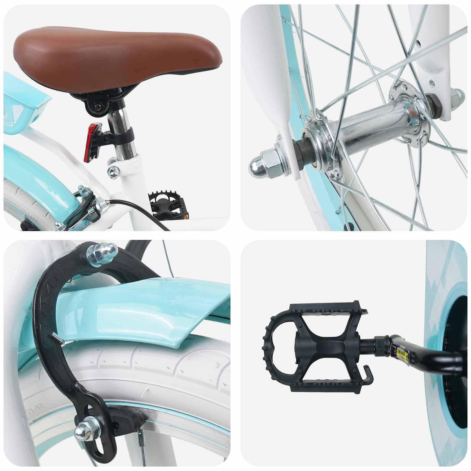 Kinderfahrrad 12 Zoll für 2-4 Jahre alt Hellrosa